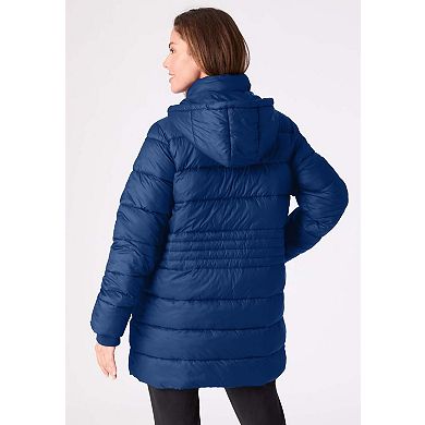 Roaman's Women's Plus Size Longer Lightweight Quilted Jacket