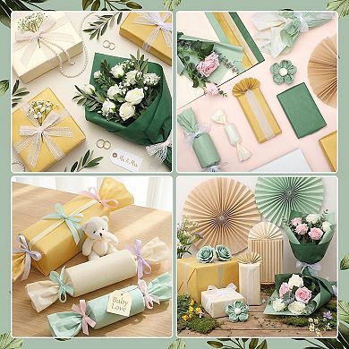 120 sheets of thin gift wrapping paper 14x20 inches Bulk crafts Wedding and birthday decorations