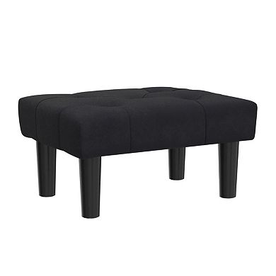Small footstool, storage, zipper, 15.7x11x9.8 inches