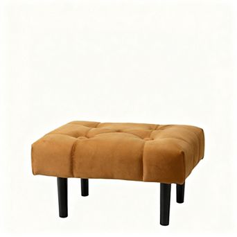 Small footstool, storage, zipper, 15.7x11x9.8 inches