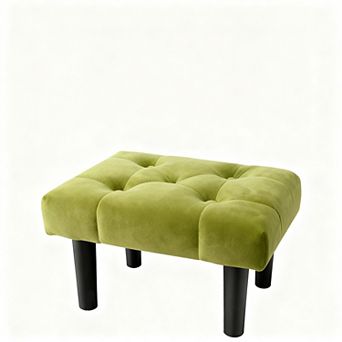 Small footstool, storage, zipper, 15.7x11x9.8 inches