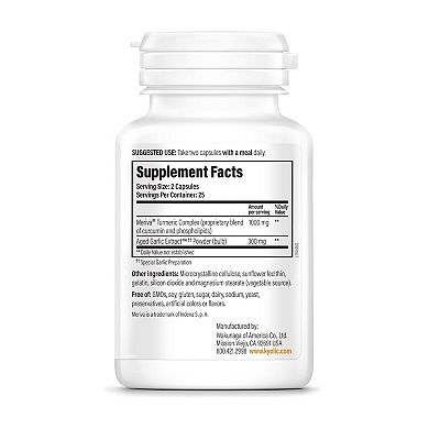 Kyolic - Aged Garlic Extract Curcumin Healthy Inflammation Response - 50 Capsules
