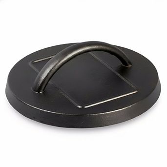 Pre-Seasoned 6.25" Cast Iron Press, Restaurant-Quality Sear for Stove or Grill