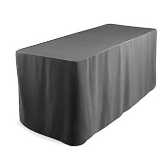 6 ft Fitted Tablecloth Cover Open Back Trade Show Banquet