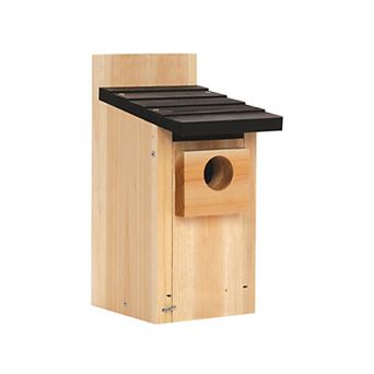 Rot-Resistant Cedar Bluebird House with Rust-Free Hardware and Predator Guard