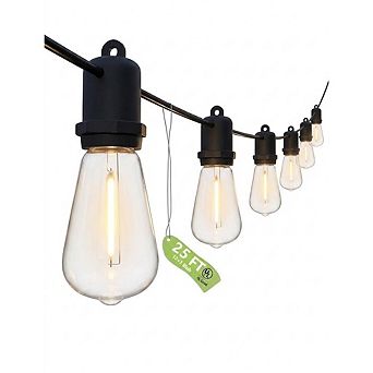 Outdoor LED String Lights, Waterproof Dimmable Shatterproof Edison Patio Lights