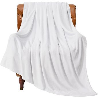 Fleece Throw Blanket Soft Warm Lightweight Plush Cozy Travel Camping Blanket