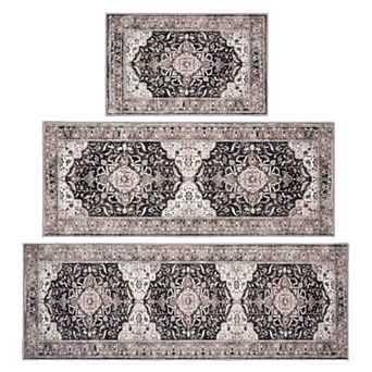 BOGASYL 3 pc Vintage Kitchen Rug Set