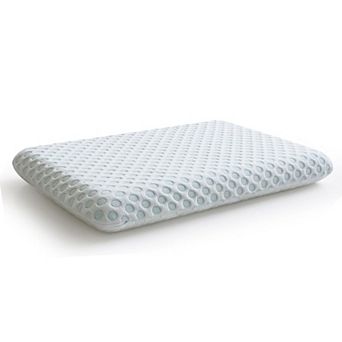 Opoiar 3.25" Ultra Thin Memory Foam Pillow, Cooling Gel Neck Pillow for Side Back Sleepers