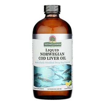Nature's Answer - Liquid Norwegian Cod Liver Oil - 16 fl oz