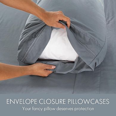 Queen Size Sheet Set - 6 Piece Soft Breathable Luxury Bed Sheet Set - Shrinkage & Fade Resistant
