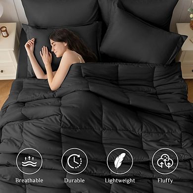 7-Piece Bed-in-a-Bag Comforter Set, Ultra-Soft All-Season Bedding