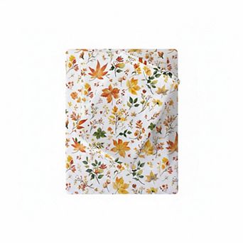 Vintage Floral King Sheet Set 4 pc Soft Microfiber Breathable Deep Pocket Fitted Bed Sheets