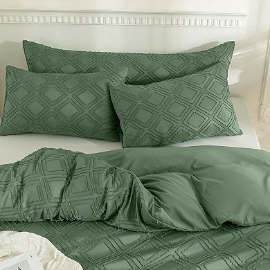 Pillowcases Standard Size 2 Pack Boho Plaid Bed Pillow Covers Polyester Envelope Pillow Shams
