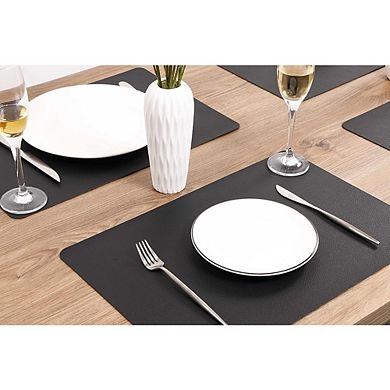 Leather Placemats Waterproof Heat Resistant Wipeable Table Mats Set of 4