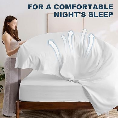 Twin Flat Sheets Only, 1 Pack Soft Brushed Microfiber Bedding Sheets for Hotel, Massage, Home