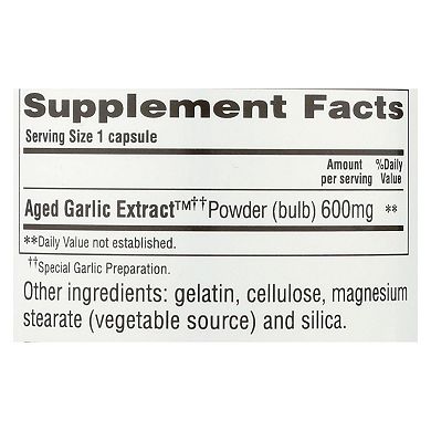 Kyolic - Aged Garlic Extract Cardiovascular Extra Strength Reserve - 120 Capsules