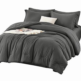 Queen 7 pc Bed in a Bag Set: Luxury Microfiber, Oeko-Tex Certified, All Season