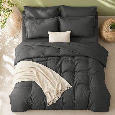 Queen 7-Piece Bed in a Bag Set: Luxury Microfiber, Oeko-Tex Certified, All Season