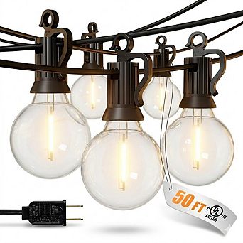 Outdoor LED String Lights, Waterproof Dimmable Shatterproof Globe Patio Lights