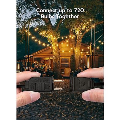 Outdoor LED String Lights, Waterproof Dimmable Shatterproof Globe Patio Lights
