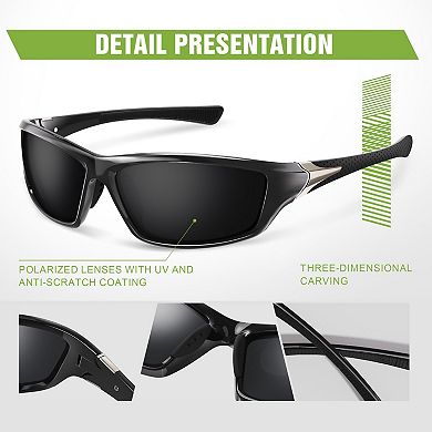 Kaelin Home 3 Pack Polarized Sports Sunglasses