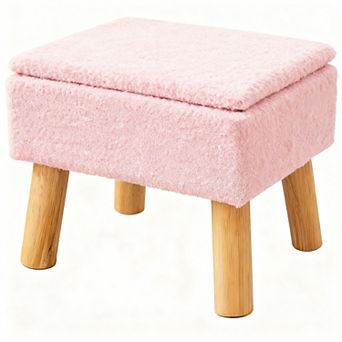 Storage stool footrest Small space