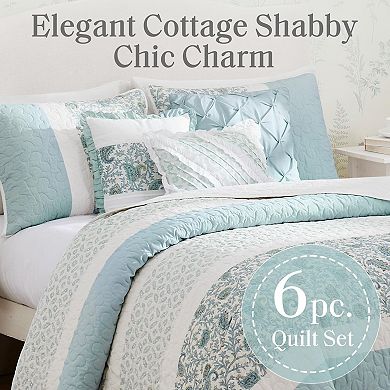 Pure Cotton Bedding Set with Printed Greek Key Pattern Double-Sided Duvet Cover