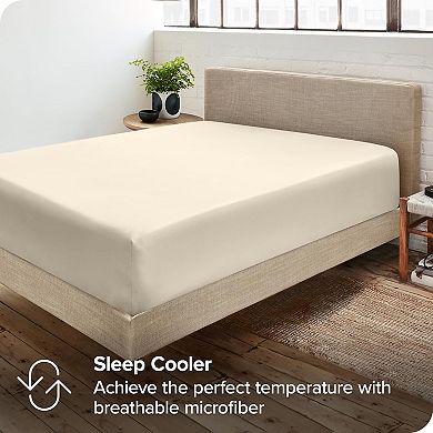 2-Pack Fitted Bottom Sheets Twin XL,Premium 1800 Ultra-Soft Wrinkle Resistant Microfiber,Deep Pocket