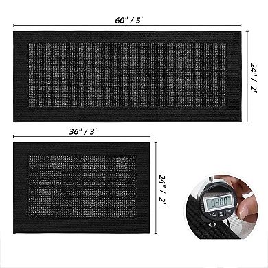 BOGASYL 2 Piece Non Slip Kitchen Rug Set