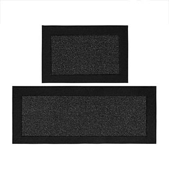 BOGASYL 2 pc Non Slip Kitchen Rug Set