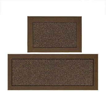 BOGASYL 2 pc Non Slip Kitchen Rug Set