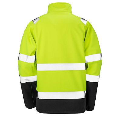SAFE-GUARD by Result Unisex Adult Hi-Vis Softshell Printable Safety Jacket