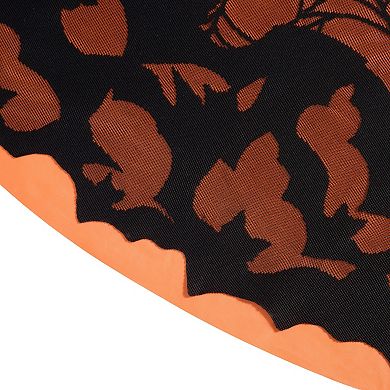 Bats & Web Lace Halloween Tablecloth, 70" Round