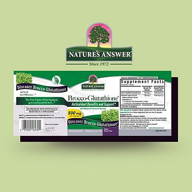 Nature's Answer - Brocco-Glutathione - 60 Vegetarian Capsules