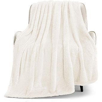 Extra Large Soft Fleece Throw Blanket, Warm Plush All-Season Blanket