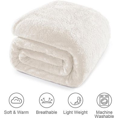Extra Large Soft Fleece Throw Blanket, Warm Plush All-Season Blanket