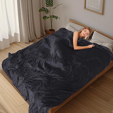 Electric Heated Blanket Full Size 72"×84", Breathable & Luxurious Flannel, Soft Warm Gift Dark Grey
