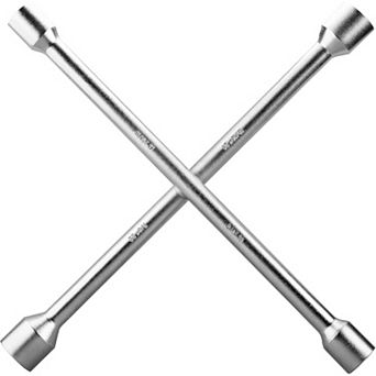14 Inch Heavy Duty Universal 4-Way Cross Tire Iron, Lug Wrench for Car Wheel Removal