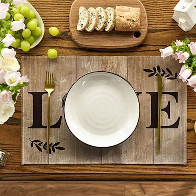Buffalo Plaid Placemats Set, Farmhouse Decorative Table Mats