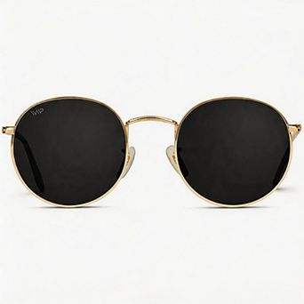 Kaelin Home Reflective Lens Round Trendy Sunglasses