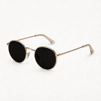 Kaelin Home Reflective Lens Round Trendy Sunglasses