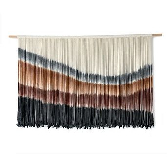 Macrame Wall Hanging Macrame Wall Decor Large-Scale Tie-Dye Tapestry Living Home 57" Wx 35" L