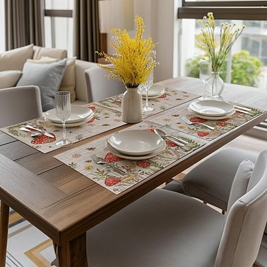 Plastic Woven Placemats, Heat-Resistant & Easy to Clean, Set of 4