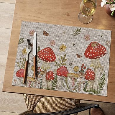 Plastic Woven Placemats, Heat-Resistant & Easy to Clean, Set of 4