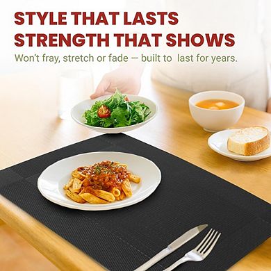 Dining Table Placemats Set of 4, Non-Slip Heat-Resistant Durable Mats