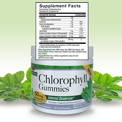 Nature's Answer - Chlorophyll Gummies - EA of 1-60 CT