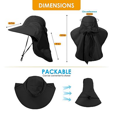 Kaelin Home Ponytail Sun Bucket Hats