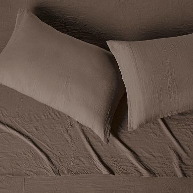 Queen Bed Sheet, 4-Piece Bedding Set, Double Brushed Microfiber, Ultra Soft, Easy Care