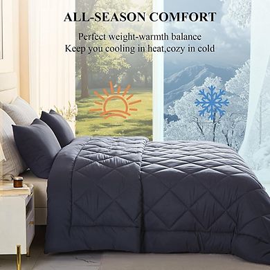 Extra-Large Down Alternative Comforter, Soft Lightweight All-Season Duvet Insert with Corner Tabs